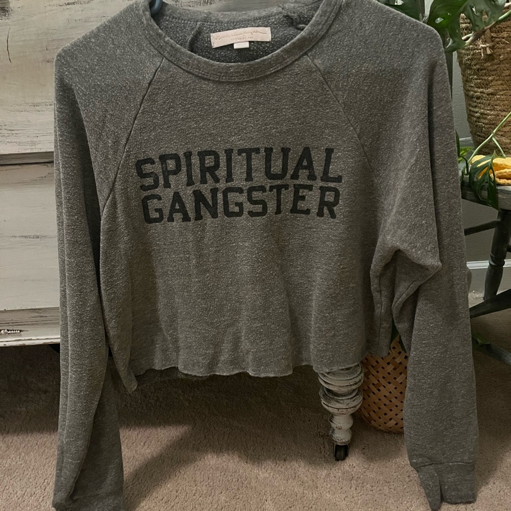 Spiritual Gangster sweatshirt (cropped)